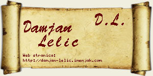 Damjan Lelić vizit kartica